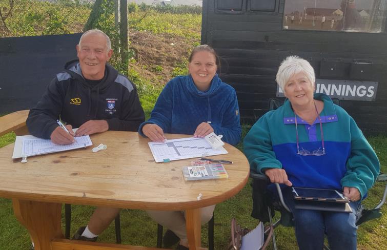 Scorers - Roger Stanford, Clarissa Lewis and Wendy Bradshaw