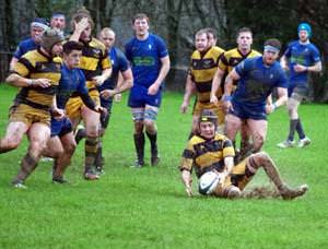 Boxing Day rugby where Haverfordwest entertained Llangwm