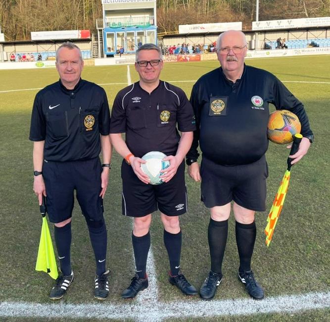Match officials: Angus Scourfield, Neill Crawshay (referee) and Keith MacNiffe