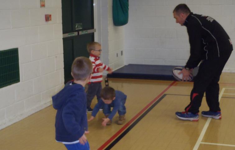 Children enjoyed taster sessions of rugby as well as other sports