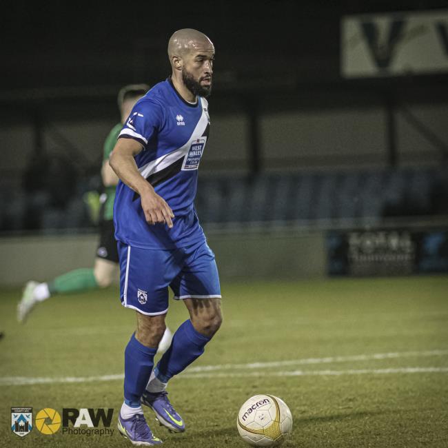 Jazz Richards claimed his first hat trick for Haverfordwest County