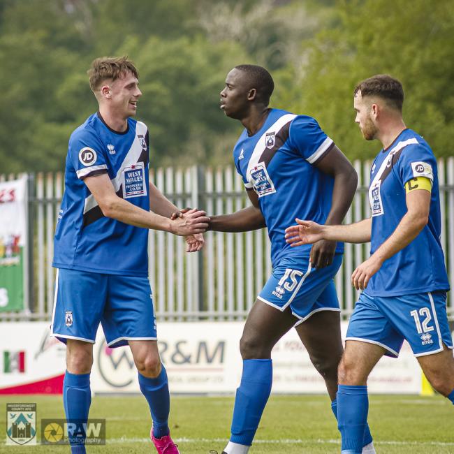 Alhagi Touray Sisay grabbed dramatic late winner for Haverfordwest County
