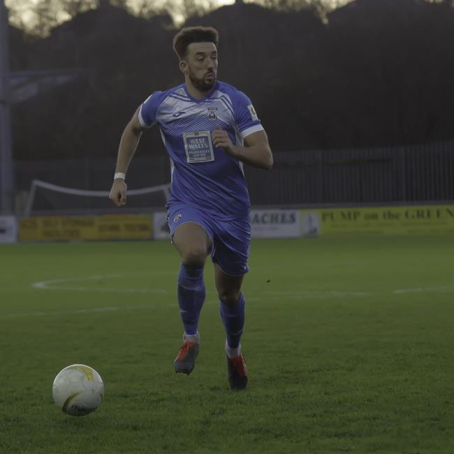 Haverfordwest County goal scoring hero Elliot Scotcher. Picture by matthew@wawphotography.me.uk