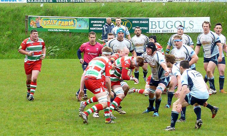 Adam enjoying experience with Narberth RFC