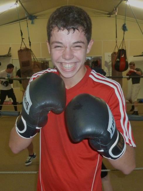 Dylan’s a dab hand in the boxing ring!