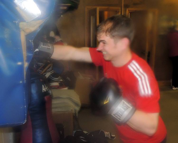 On the ropes in Merlins Bridge!