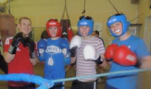 On the ropes in Merlins Bridge!