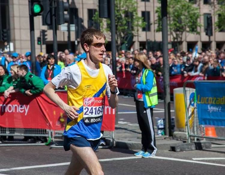 Gareth was great in the London Marathon!