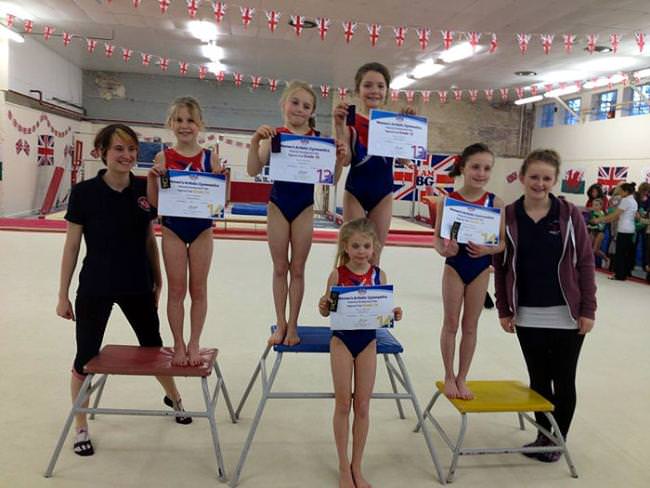 Gymnasts pass artistic gymnastics grades with flying colours!