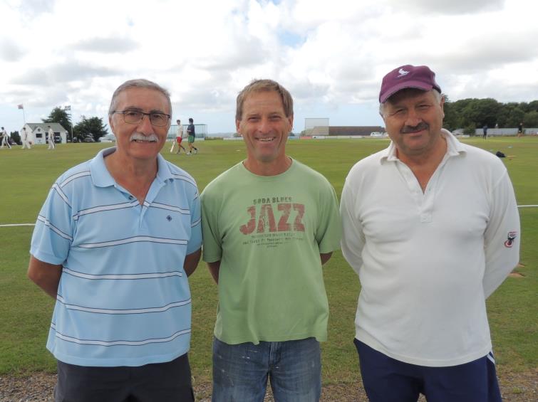 Groundsmen - Denis Chiffi, Phil James and Glyn Cole Groundsmen - Denis Chiffi, Phil James and Glyn Cole