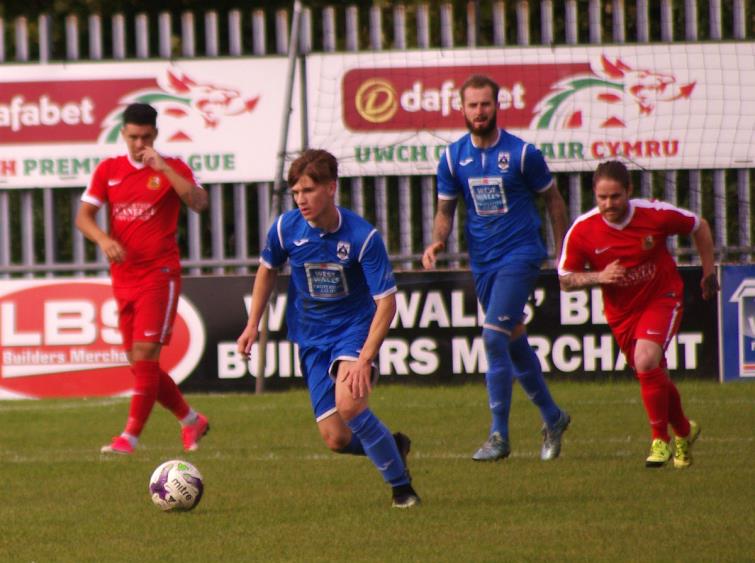 Midfielder Dan Williams played well for The Bluebirds Midfielder Dan Williams played well for The Bluebirds