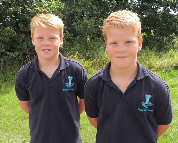 Harry and Jack Nicholas are identically good all-round young sportsmen!