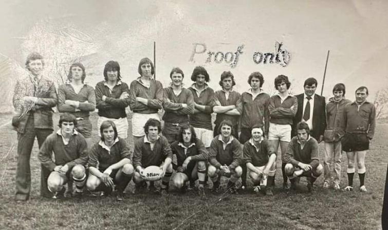 Gareth Griffiths part of the Haverfordwest Youth team coached by Dai Miller