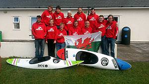 Rachel is surf kayaking for Wales in World Championships