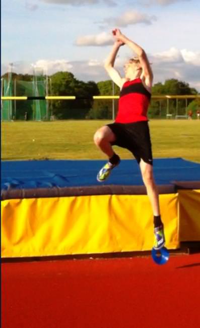 Thom’s catching the eye as a promising high jumper