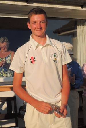   Teenage fast bowler Tom is shaping up well